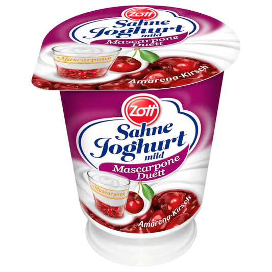 Zott Sahnejoghurt Mascarpone Duett Amarena-Kirsch 140g