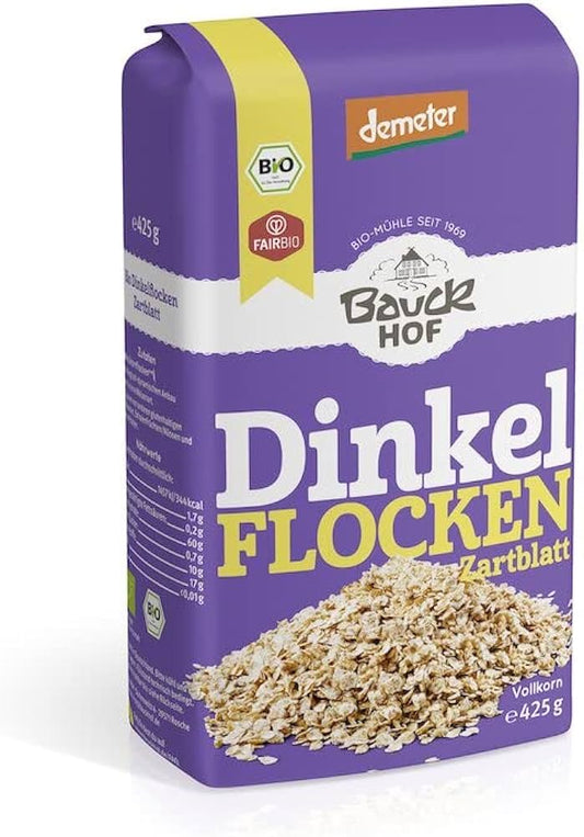 Demeter Bauck Mühle Dinkelflocken Zartblatt 425g