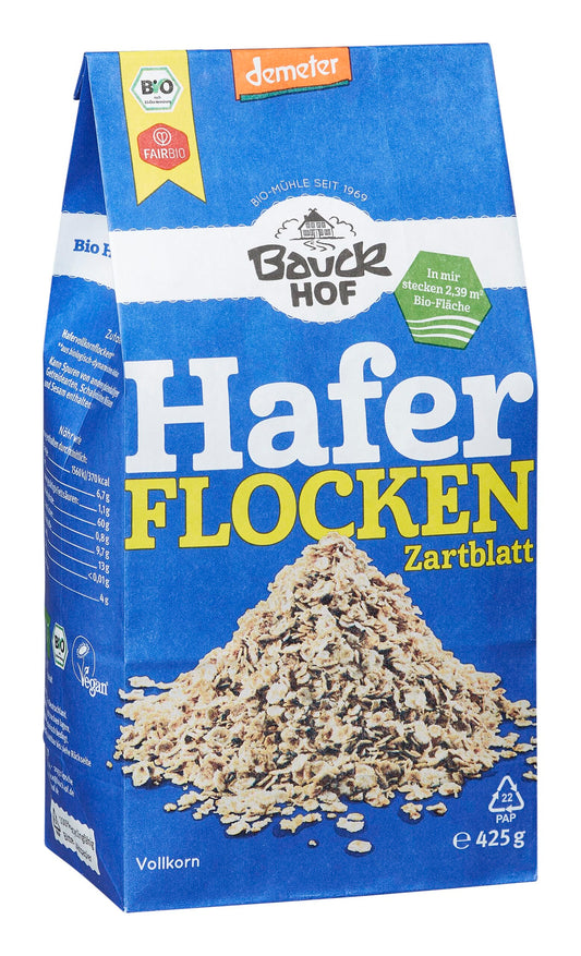 Demeter Bauck Mühle Haferflocken Zartblatt 425g