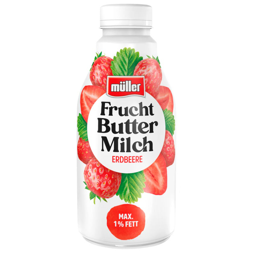 Müller Fruchtbuttermilch Erdbeer 500g DPG