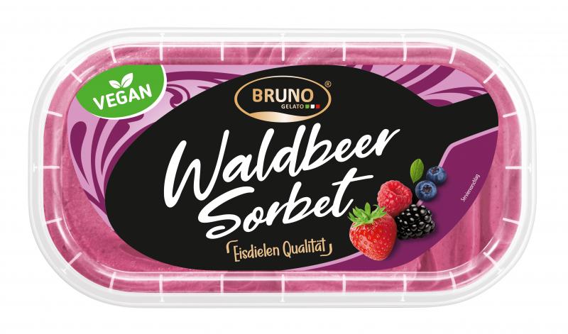 Bruno Gelato Speiseeis Waldbeer Sorbet 900ml