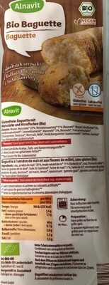 Bio Alnavit Baguette 200g