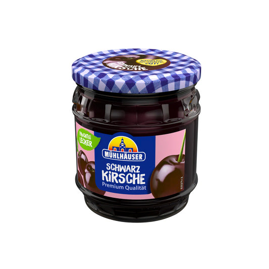 Mühlhäuser Konfitüre Extra Schwarzkirsch 450g