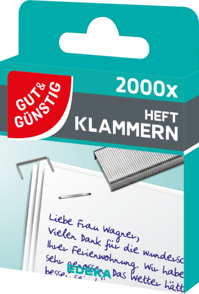 GUT&GÜNSTIG Heftklammern 2000ST