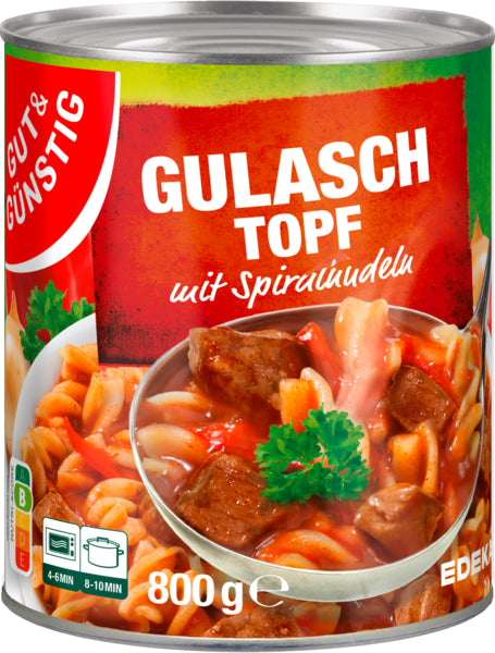 GUT&GÜNSTIG Schweinegulasch 800g