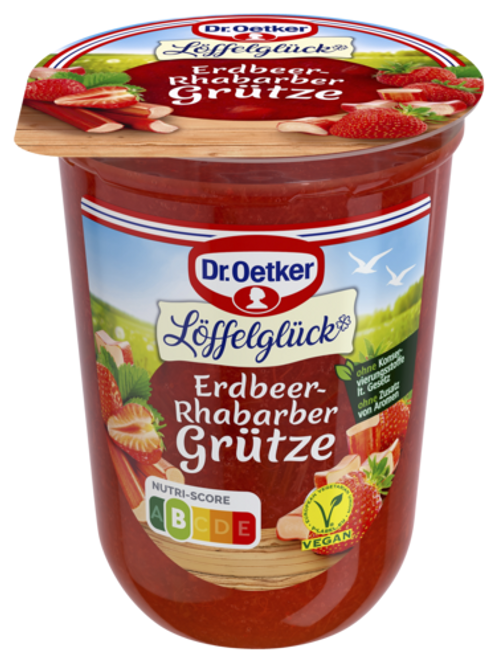 Dr.Oetker Erdbeer-Rhabarber Grütze 500g