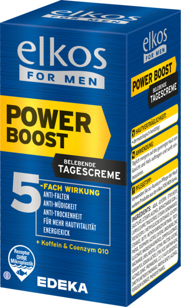EDEKA elkos Men Tagescreme Power Boost Q10 50ml