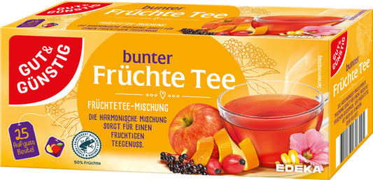 GUT&GÜNSTIG Früchtetee 25x3g