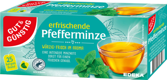 GUT&GÜNSTIG Pfefferminztee 25x2,25g