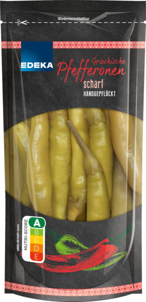 EDEKA grüne Pfefferonen scharf 250g