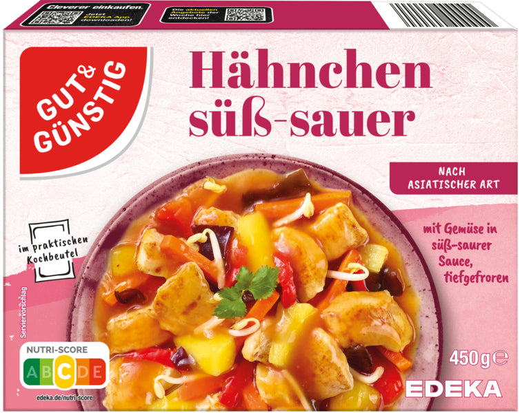 GUT&GÜNSTIG Hähnchen süß-sauer 450g