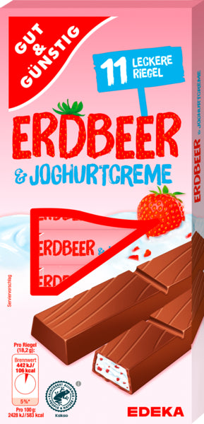 GUT&GÜNTIG Joghurt Erdbeer Riegel 200g