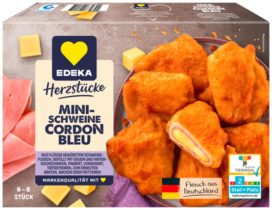 EDEKA Herzstücke Mini Cordon Bleu vom Schwein 400g QS ITW