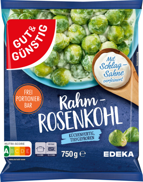 GUT&GÜNSTIG Rahm-Rosenkohl 750g