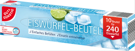 GUT&GÜNSTIG Eiswürfel-Beutel 10ST