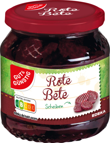 GUT&GÜNSTIG Rote Bete Scheiben 670g