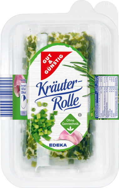 GUT&GÜNSTIG Kräuter Frischkäse Rolle Doppelrahmstufe 100g VLOG