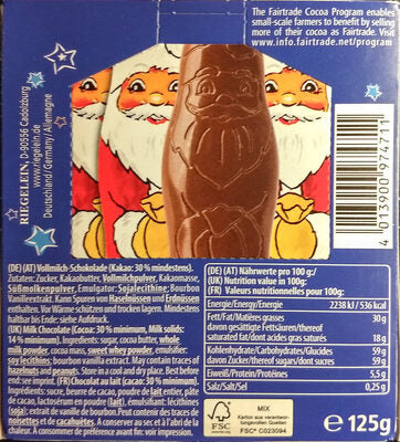Riegelein Weihnachtsmann 10ST 125g