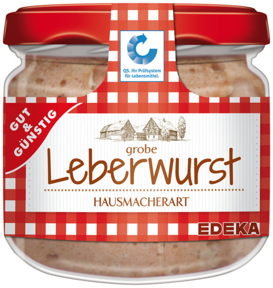 GUT&GÜNSTIG grobe Leberwurst Hausmacherart 250g QS