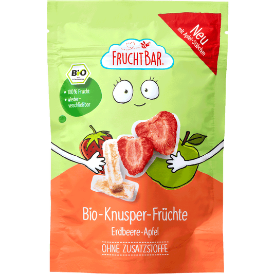 Bio Fruchtbar Knusper-Früchte Erdbeer&Apfel 15g