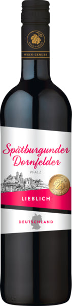 Wein-Genuss Spätburgunder Dornfelder Rheinhessen lieblich QbA 0,75l