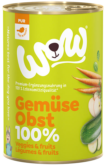 WOW Pur 100% Gemüse&Obst 400g