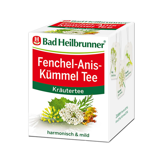 Bad Heilbrunner Fenchel Anis-Kümmeltee 8ST 16g