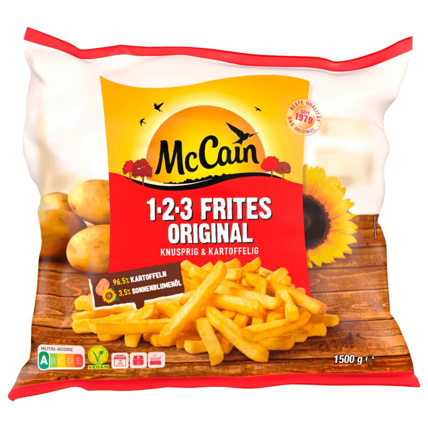 McCain 1.2.3 Frites Original 1,5kg