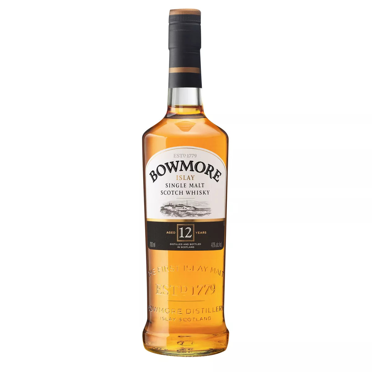 BOWMORE Islay Single Malt Scotch Whisky 12 Years Old 40% in Geschenkpackung 0,7l