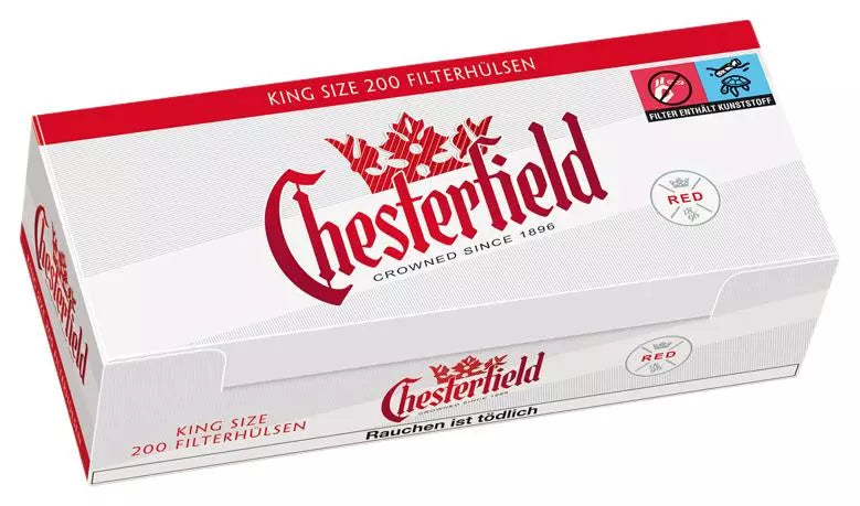 Chesterfield Red King Size Hülsen 200ST