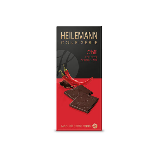 Heilemann Edelbitter-Schokolade Chili 80g