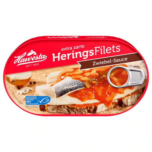 MSC Hawesta Heringsfilets in Zwiebel-Sauce 200g