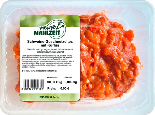 Meine Mahlzeit Schweinegeschnetzeltes mit Kürbis 500g