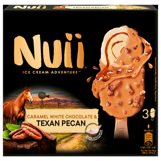 Nuii Cream White Choc&Texan Pecan 3x90ml