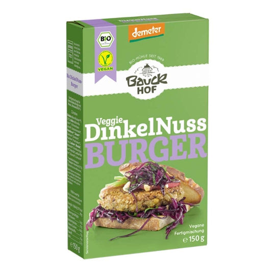 Demeter Bauck Mühle Dinkelnuss-Burger 150g