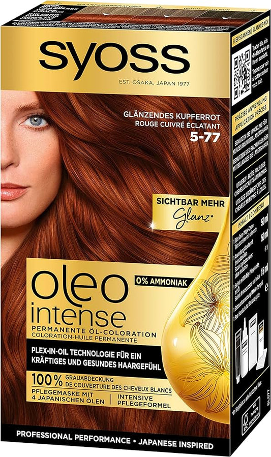 Syoss Oleo Intense Permanente Öl-Coloration 5-77 glänzendes kupferrot 115ml
