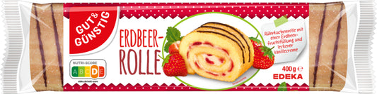 GUT&GÜNSTIG Erdbeer Rolle 400g
