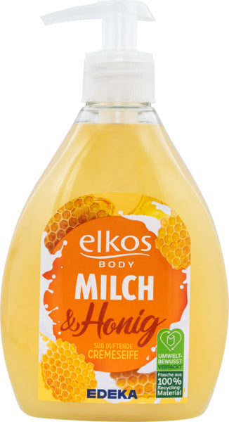 EDEKA elkos Cremeseife Milch&Honig 500ml