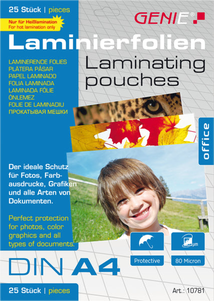 Genie Laminierfolien A4 80 Micron 25ST