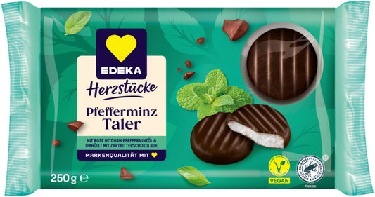 EDEKA Herzstücke Pfefferminztaler 250g