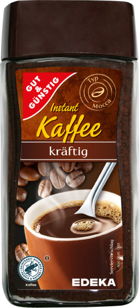 GUT&GÜNSTIG Kräftig löslicher Bohnenkaffee 200g