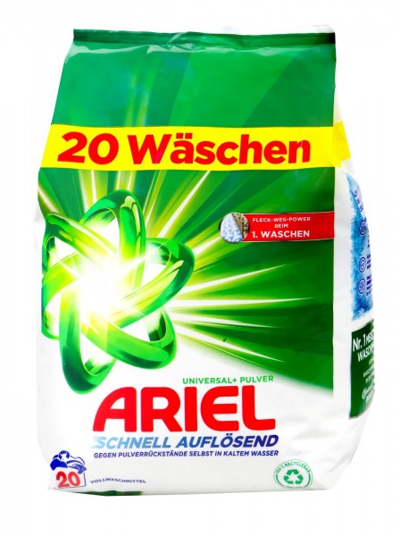 Ariel Compact Vollwaschmittel Regulär 20WL 1,2kg