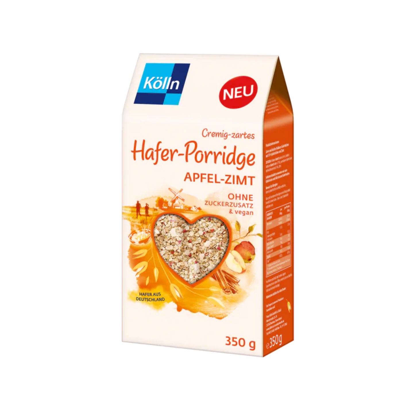 Kölln Cremig-zartes Hafer-Porridge Apfel-Zimt vegan 350g