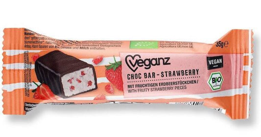 Bio Veganz Choc Bar Strawberry 35g