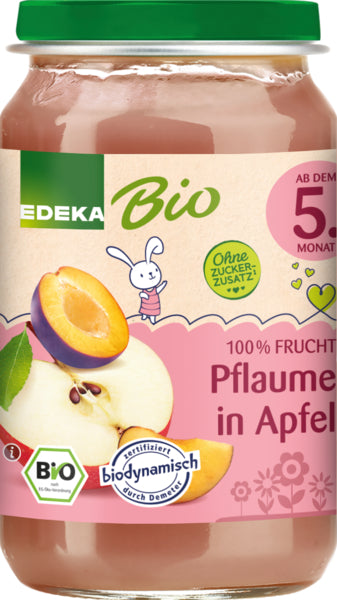 Demeter EDEKA Pflaume in Apfel ab dem 5.Monat 190g