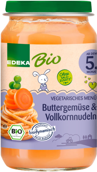 Demeter EDEKA Buttergemüse&Vollkornnudeln ab dem 5.Monat 190g