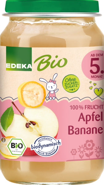 Demeter EDEKA Apfel mit Banane ab dem 5.Monat 190g