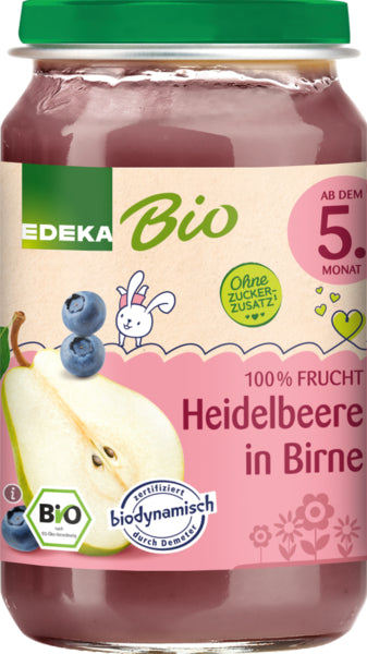 Demeter EDEKA Heidelbeere in Birne ab dem 5.Monat 190g