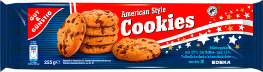 GUT&GÜNSTIG Cookies American Style Classic 225g