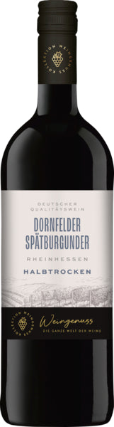 Wein-Genuss Dornfelder Spätburgunder Rheinhessen halbtrocken QbA 1l